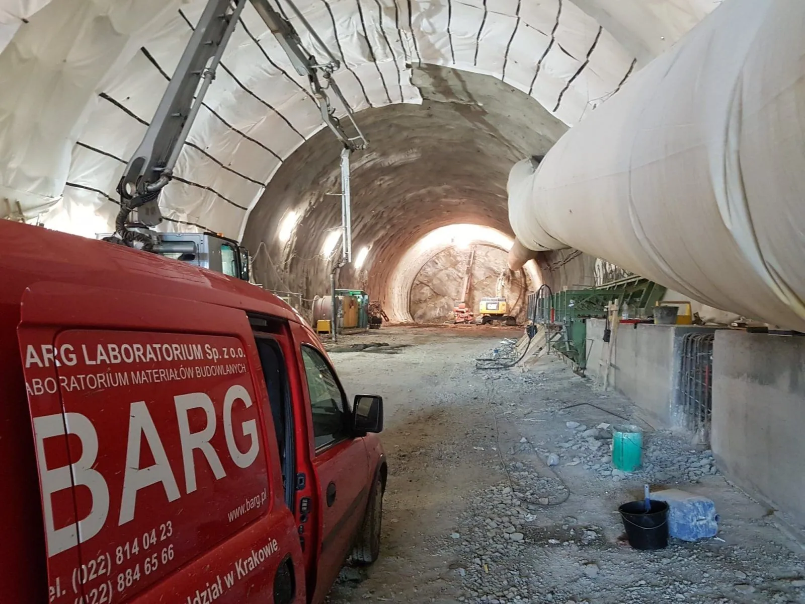 Budowa tunelu na Zakopiance